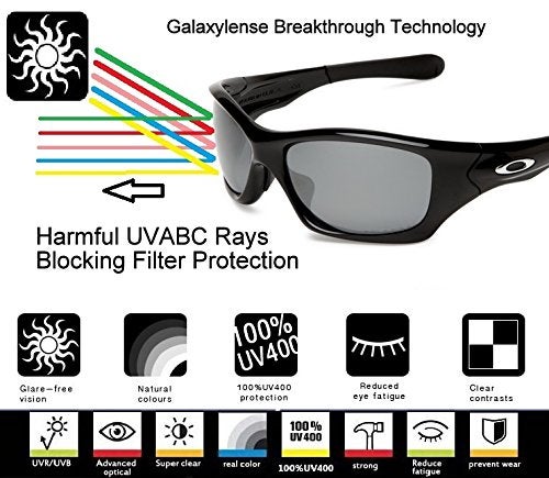 GALAXYLENSE Galaxy Replacement lenses For Oakley Latch OO9265 Polarized Black 100% UVAB - Image 5