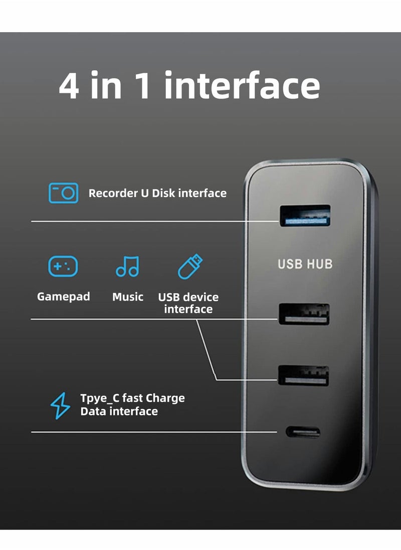 usb hub glovebox for tesla model 3 and model y charging data transferring glovebox usb hub docking station