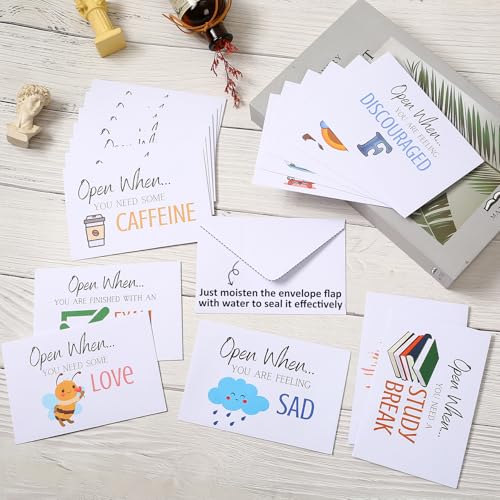 LIKEYO Open When Letters Kit - 24pcs, College Envelopes, Long Distance Gifts for College Students - Image 5
