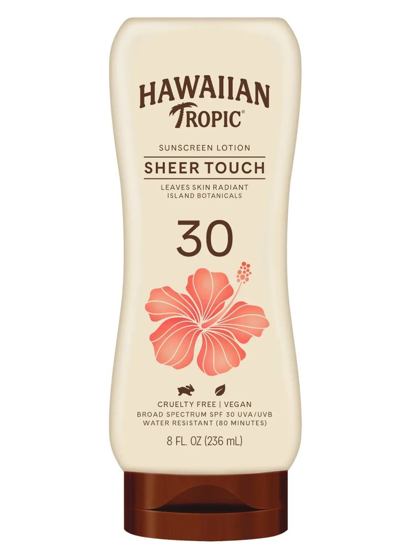 هاوايان تروبيك لوشن هاوايان تروبيك شير تاتش واقي من الشمس مرطب بحماية واسعة الطيف SPF30، 236 مل 