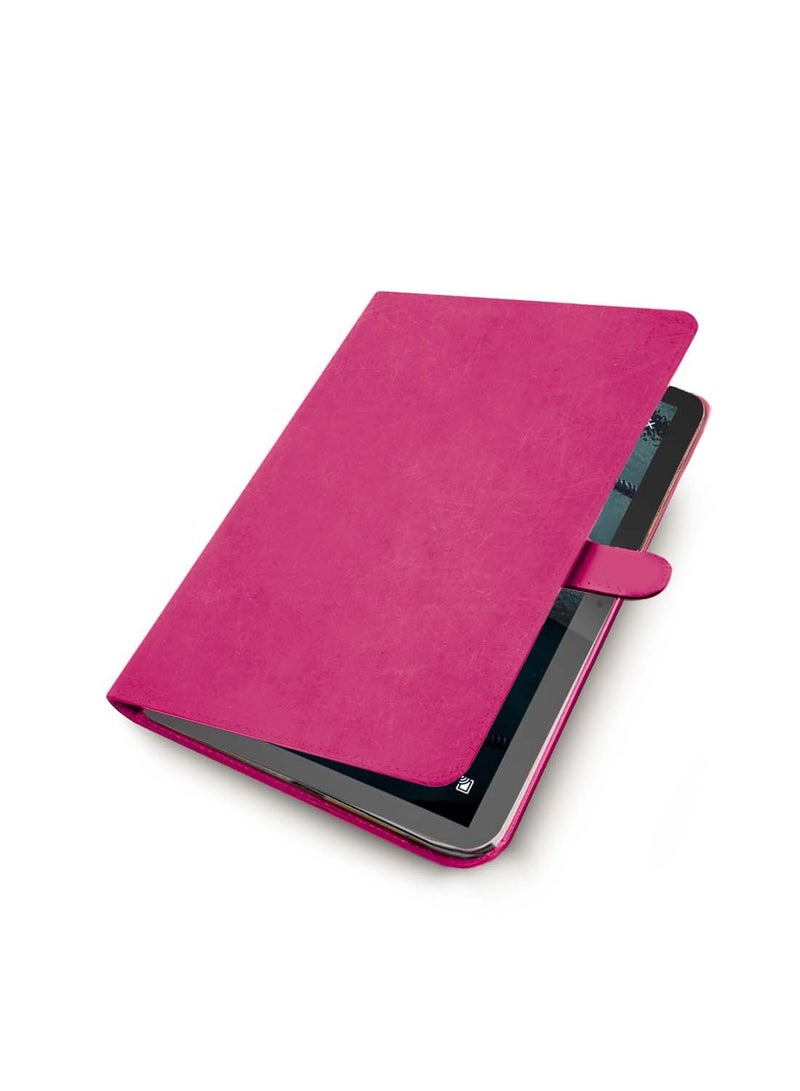 دبليو تيك غطاء Flip Case مغناطيسي بحواف جلدية PU لجهاز Honor Pad V9 11.5 بوصة 2024 (11.5 بوصة) - وردي - Image 4