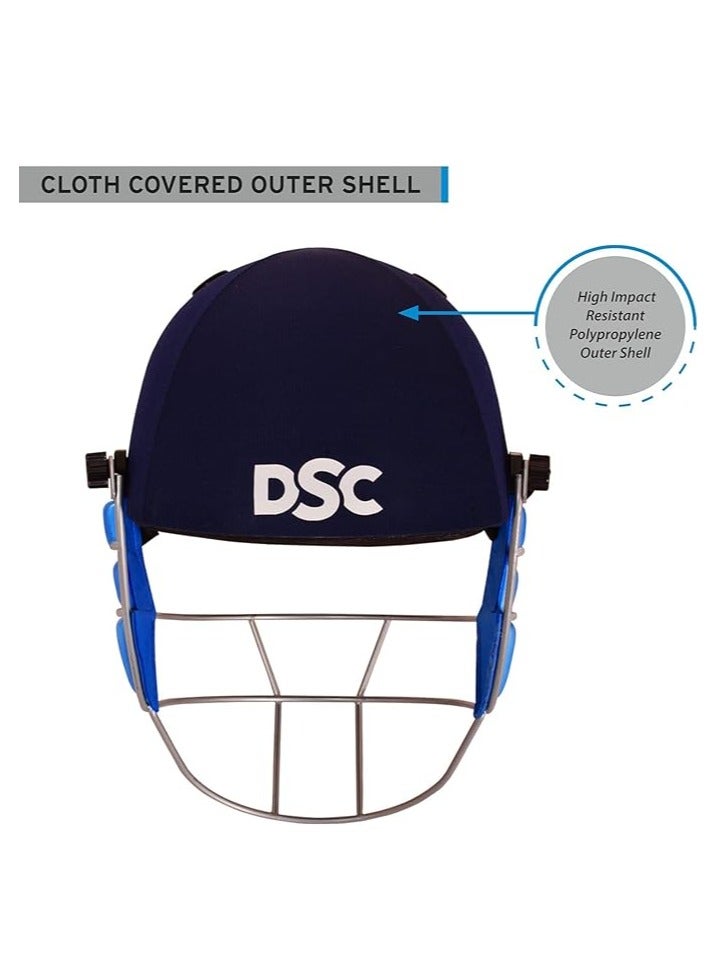 DSC GUARD Cricket Helmet  | Size: Large | For Men & Boys | Steel Grill | Adjustable Back Support Strap | Removable and washable sweatband | Lightweight - Image 2