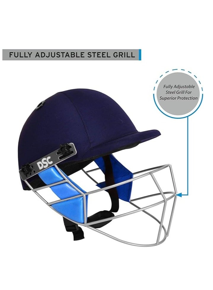 DSC GUARD Cricket Helmet  | Size: Large | For Men & Boys | Steel Grill | Adjustable Back Support Strap | Removable and washable sweatband | Lightweight - Image 5