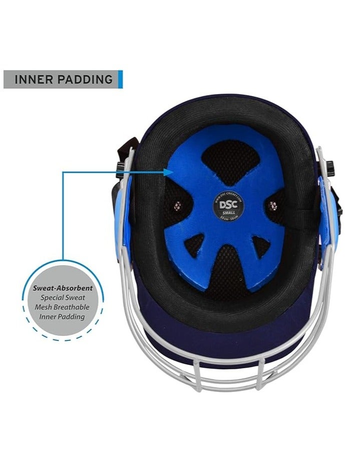 DSC GUARD Cricket Helmet  | Size: Large | For Men & Boys | Steel Grill | Adjustable Back Support Strap | Removable and washable sweatband | Lightweight - Image 3