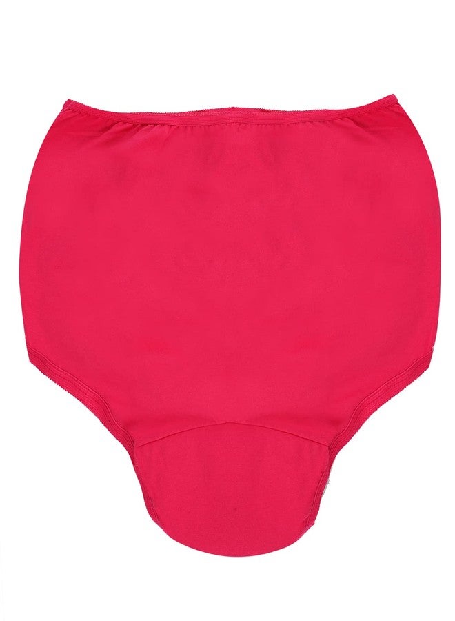 Wemyc Incontinence Underwear For Women I Washable & Reusable I For Medium Leaks I Adult Diaper I Bedwetting Panty I Colour Raspberry (5XL, 1.00) - Image 2
