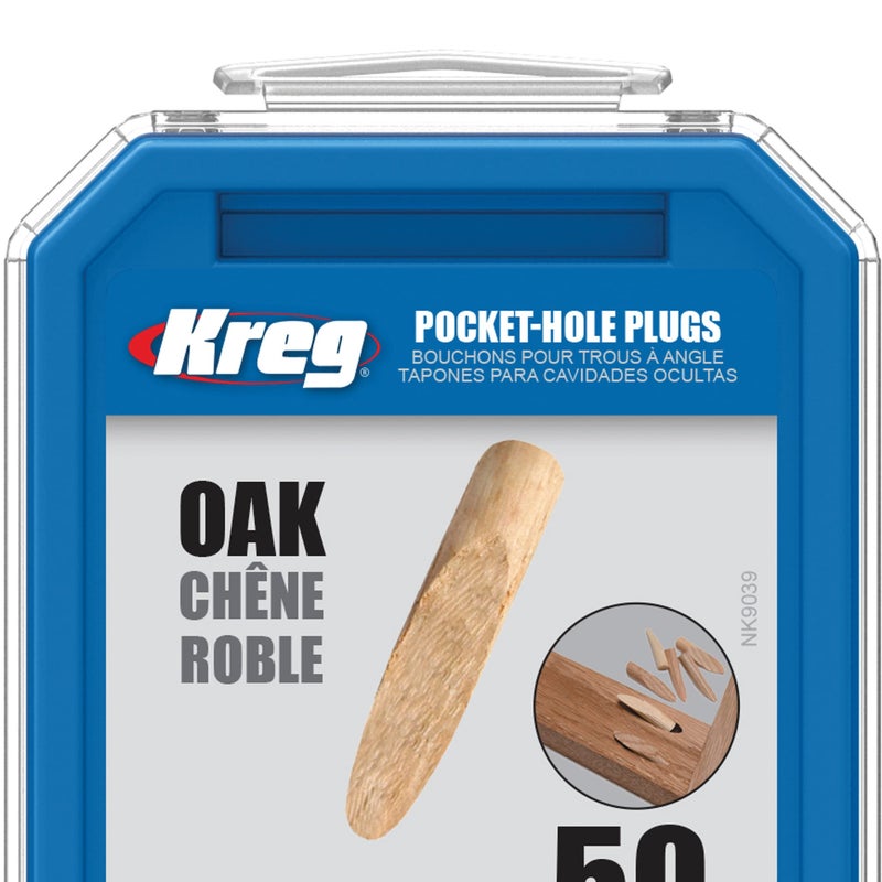 Kreg P-OAK Solid-Wood Pocket-Hole Plugs - Oak - Image 5