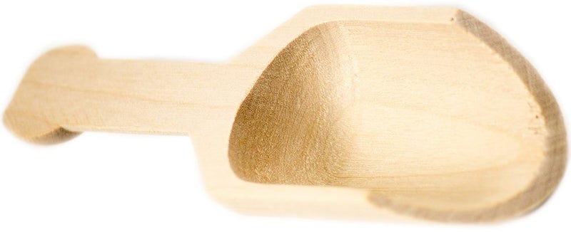 Perfectware PW Scoop 4-10 Mini Wooden Scoops, 0.25" Height, 0.25" Width, 4" Length (Pack of 10), Small,Beige - Image 4