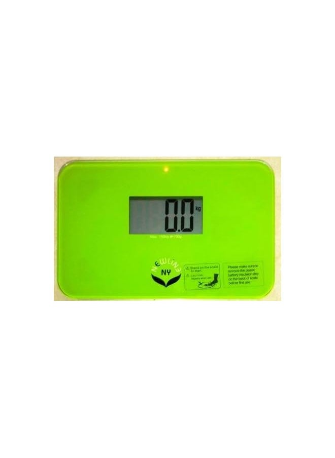 NEWLINE NY - NEWLINE NY Step On Super Mini Smallest Travel Bathroom Scale With Trip Protection Sleeve Sbb0638Sm Gn Sms S001 Bg Green - Image 1