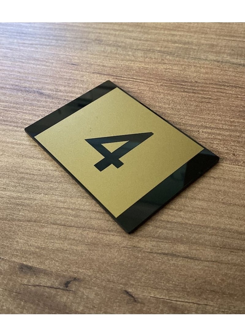 Yönline - Minimal Gold Design Apartment Number - Image 1