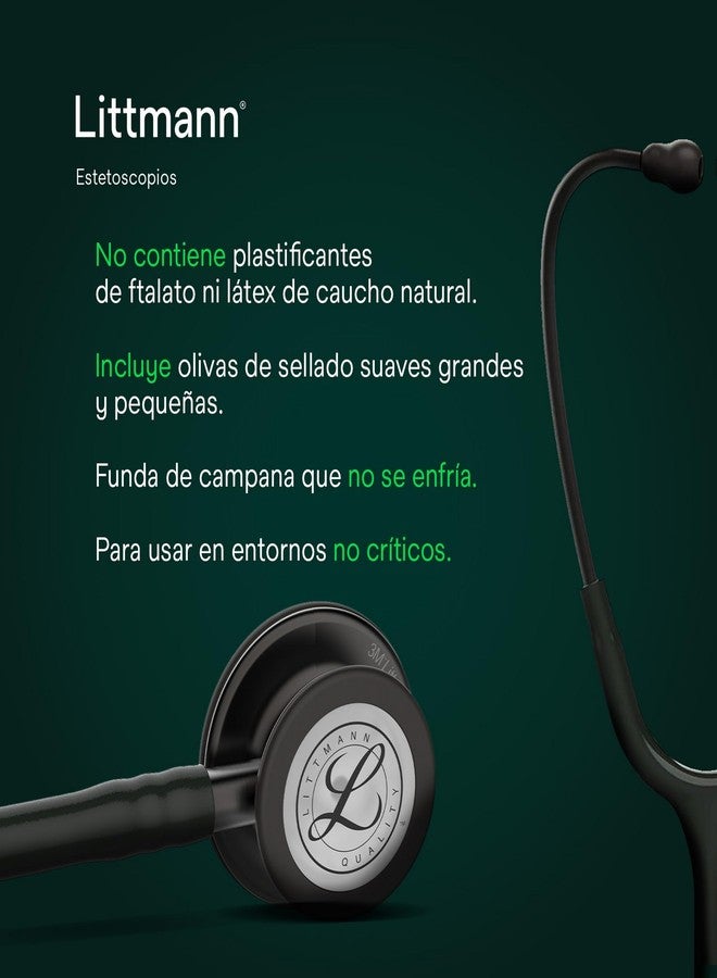Littmann 3M Littmann Classic II Infant Stethoscope, 2114, Stainless Steel Chestpiece, 28" Black Tube - Image 5