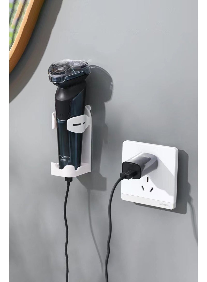 2pcs Universal Electric Shaver Holder, Self Adhesive Razor Stand, Storage Electric Shaver for Bathroom Shower Storage  - Image 4