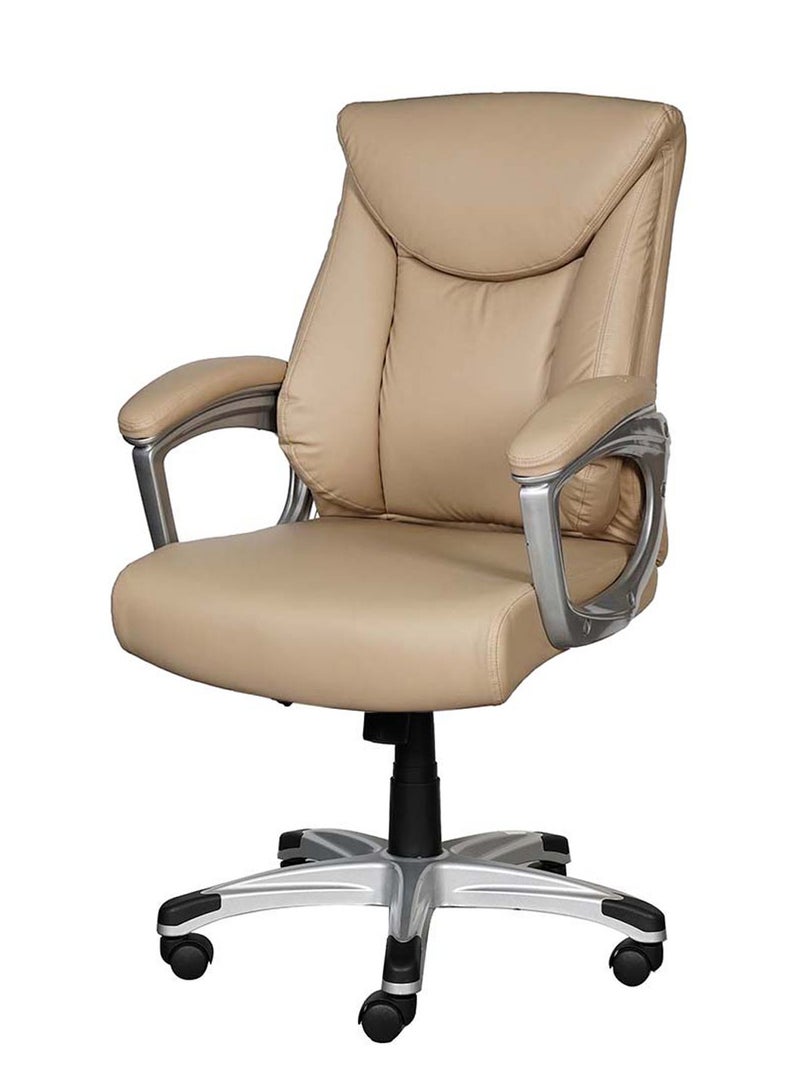 HUIMEI Huimei EQ-5182-B Low Back Office Chair Beige Color  - Image 1