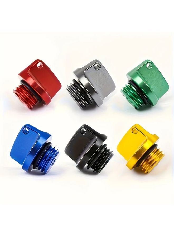 Red Aluminum Alloy Universal Oil Screw Cap For Motorcycle Bike Scooter Fuel Cover - Image 4