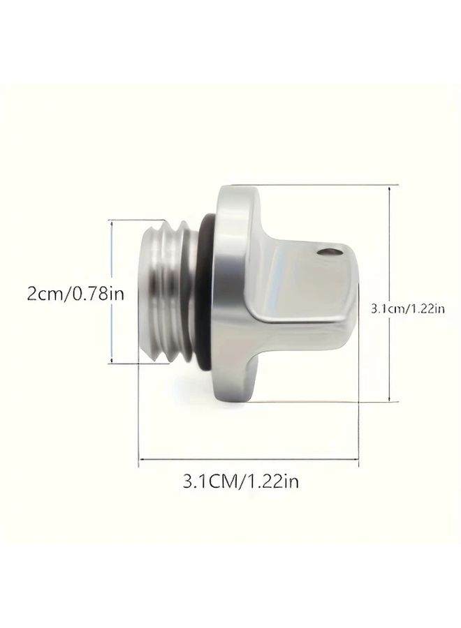 Red Aluminum Alloy Universal Oil Screw Cap For Motorcycle Bike Scooter Fuel Cover - Image 2