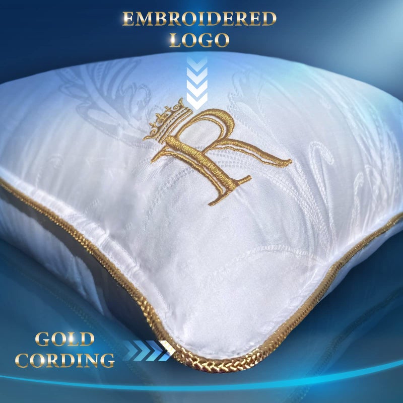 Royal Therapy Pillows Standard Size Set of 2 (20x26 in), Alternative Goose Down Pillows, Adjustable Standard Pillow, All Sleepers, Side Sleeper Pillow - Image 5