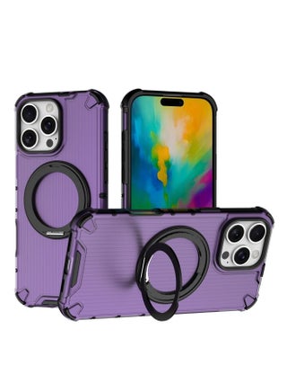 Case Cover For iPhone 16 Pro Max Grating 360 Degree Rotating Holder Shockproof Phone Case(Purple) - pzsku/ZFCC03D0E6352A4613ECCZ/45/_/1727015189/974af333-f42a-4622-acd3-748fadc12e81