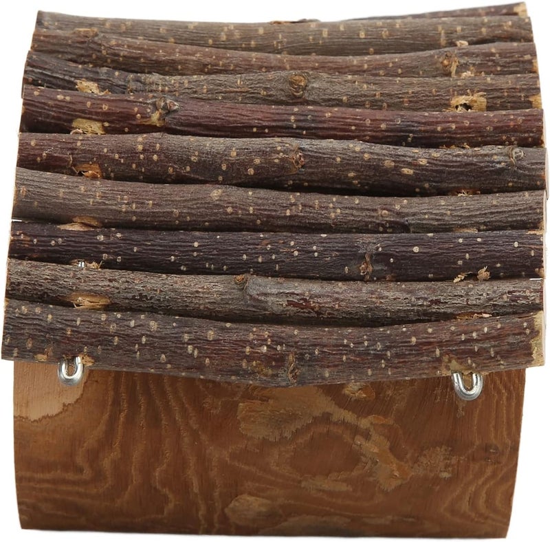 Zerodis Wooden Hamster Tree Tunnel, Applewood Small Pet Hideout, Natural Wood Shelter for Ferrets, Gerbils, Small Animals - Image 5