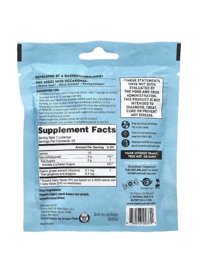 TUMMYDROPS Tummydrops, Butterscotch Ginger, 33 Lozenges - Image 2