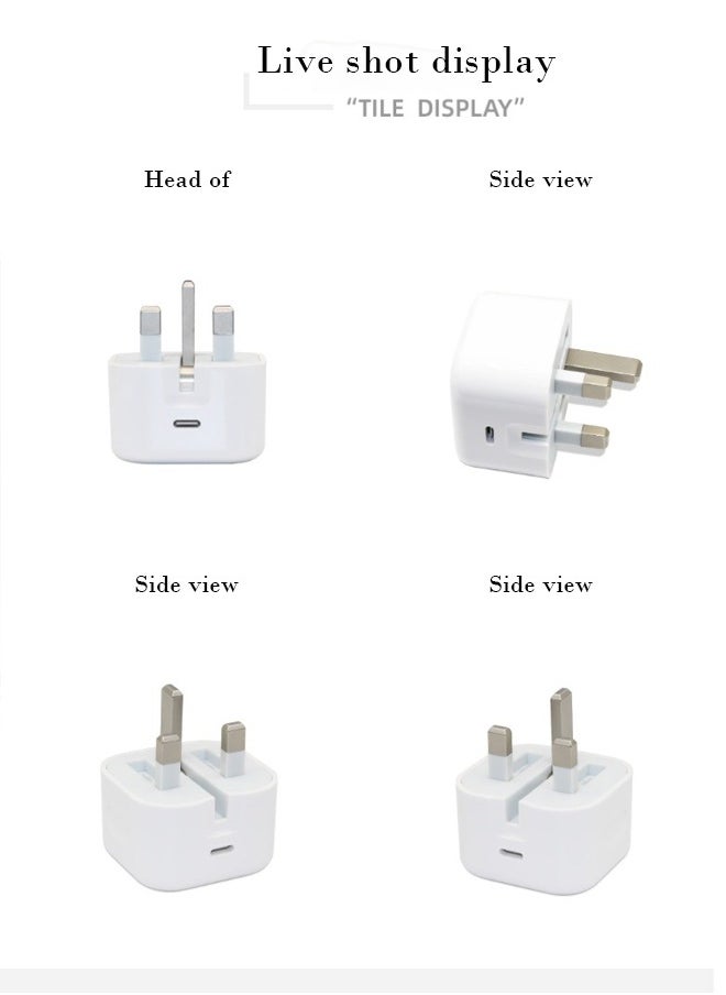 DIDA IPhone Charger Fast Charging|18W USB-C Wall Fast Charger Adapter Compatible for iPhone 15/14/14 Pro/14 Pro Max/13/12/SE2020/11/XR/XS Max/X/iPad  - Image 4