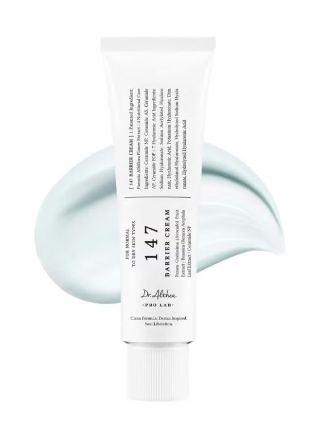147 Barrier Cream | Daily Skin Barrier Repair Care | Deep Hydrating with Hyaluronic Acid & Ceramides | Korean Vegan Skincare for All Skin Types