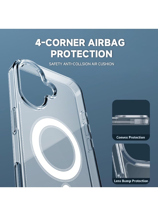 MMG 3-in-1 Heavy Duty Protection Magsafe Case for iPhone 16 Plus| 360° Anti-Shock Protection | Magsafe Cover Case | Lens Protection | 9H Glass Screen Protector - Image 5