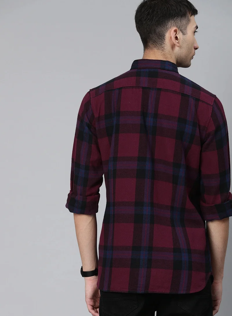 THE BEAR HOUSE  Men's Cotton Shirt | Casual & Formal Long Sleeve Slim Fit | Classic Button-Down, Office & Everyday Wear, Comfortable & Breathable Fabric for Men | Best Price UAE