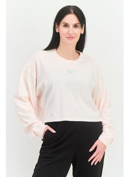 Reebok Women Sportswear Fit Long Sleeve Outdoor Sweatshirt, Pink  - Image 1