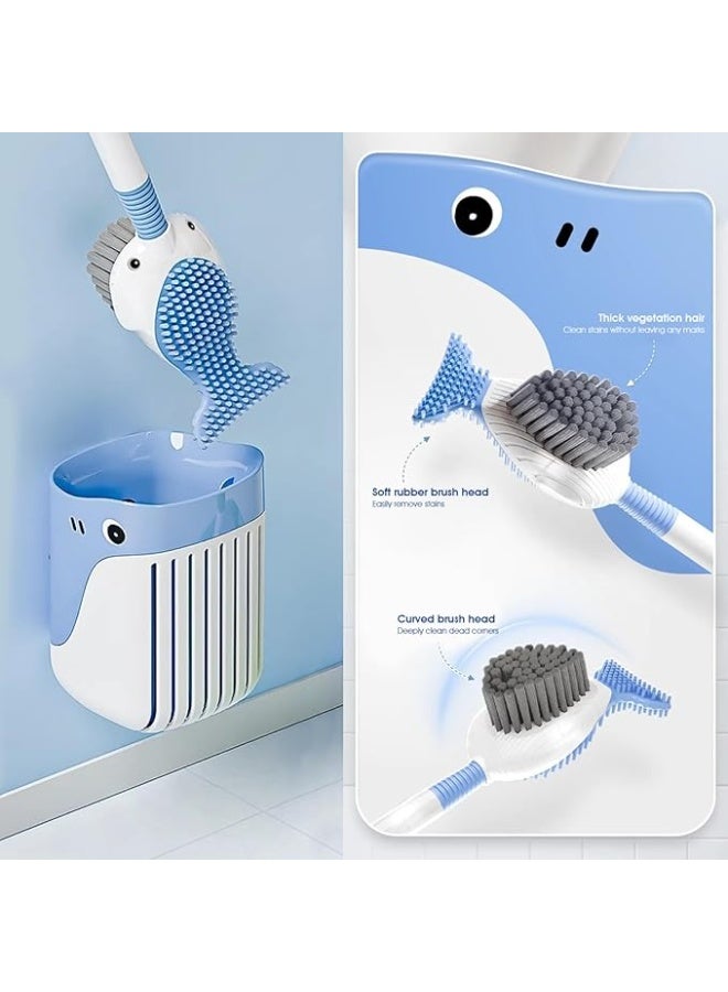 فرشاة المرحاض وحاملها - فرشاة المرحاض، فرشاة تنظيف المرحاض مع موزع مقبض قابل لإعادة التعبئة | فرشاة تنظيف المرحاض للحمام، التنظيف - Image 4