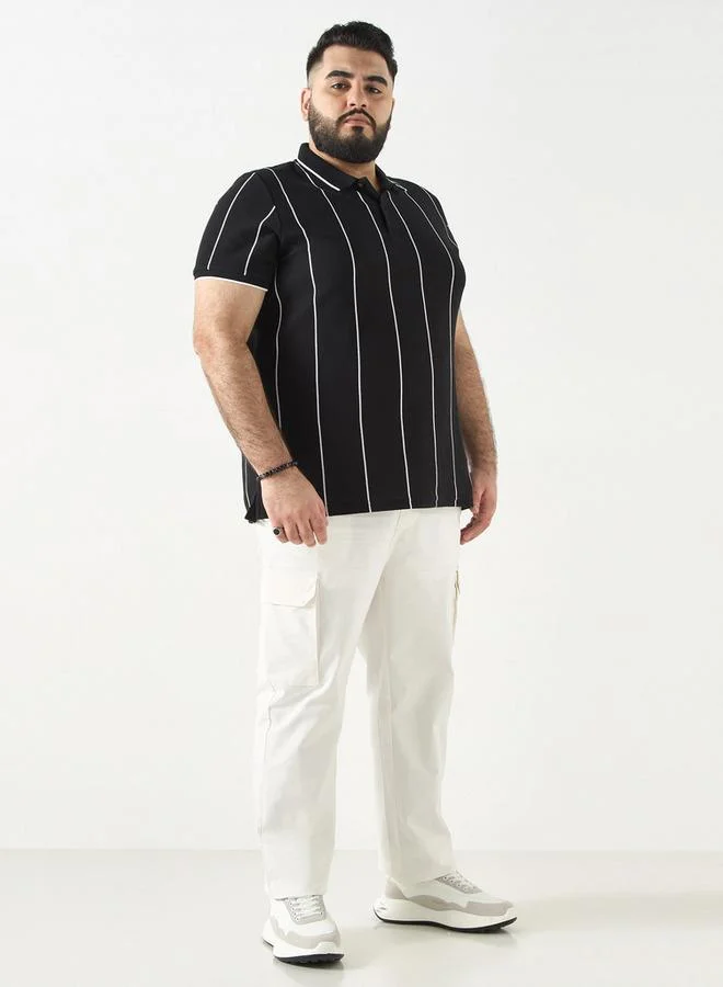 سبلاش فيڤ بنطلون مقاس كبير بقصة عادية وجيوب كارغو