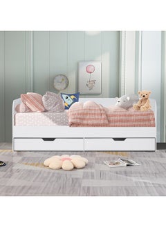 Home Box Vanilla Single Day Bed with 2 Drawers 204 x 73 x 95 cm  - Image 1