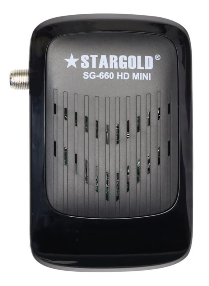 Stargold SG-660 HD Mini Satellite Receiver with Twin LED Display and 4K Ultra HD Support  - Image 1