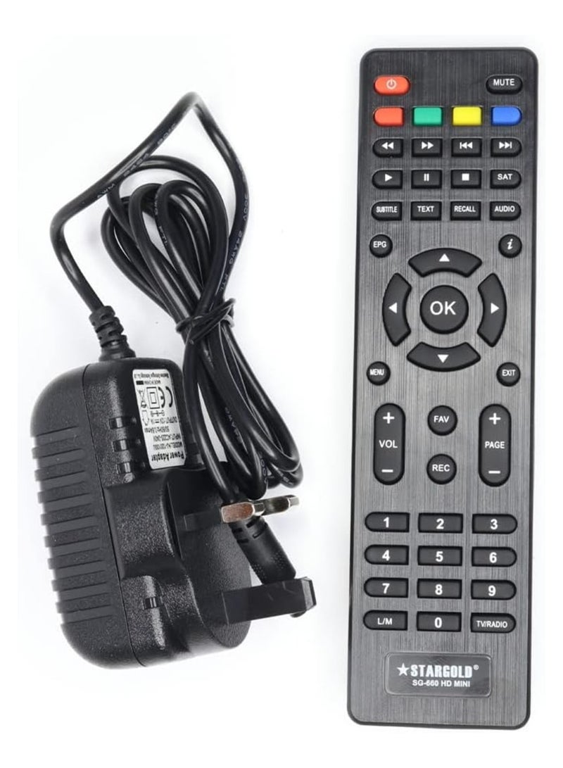 Stargold SG-660 HD Mini Satellite Receiver with Twin LED Display and 4K Ultra HD Support  - Image 3