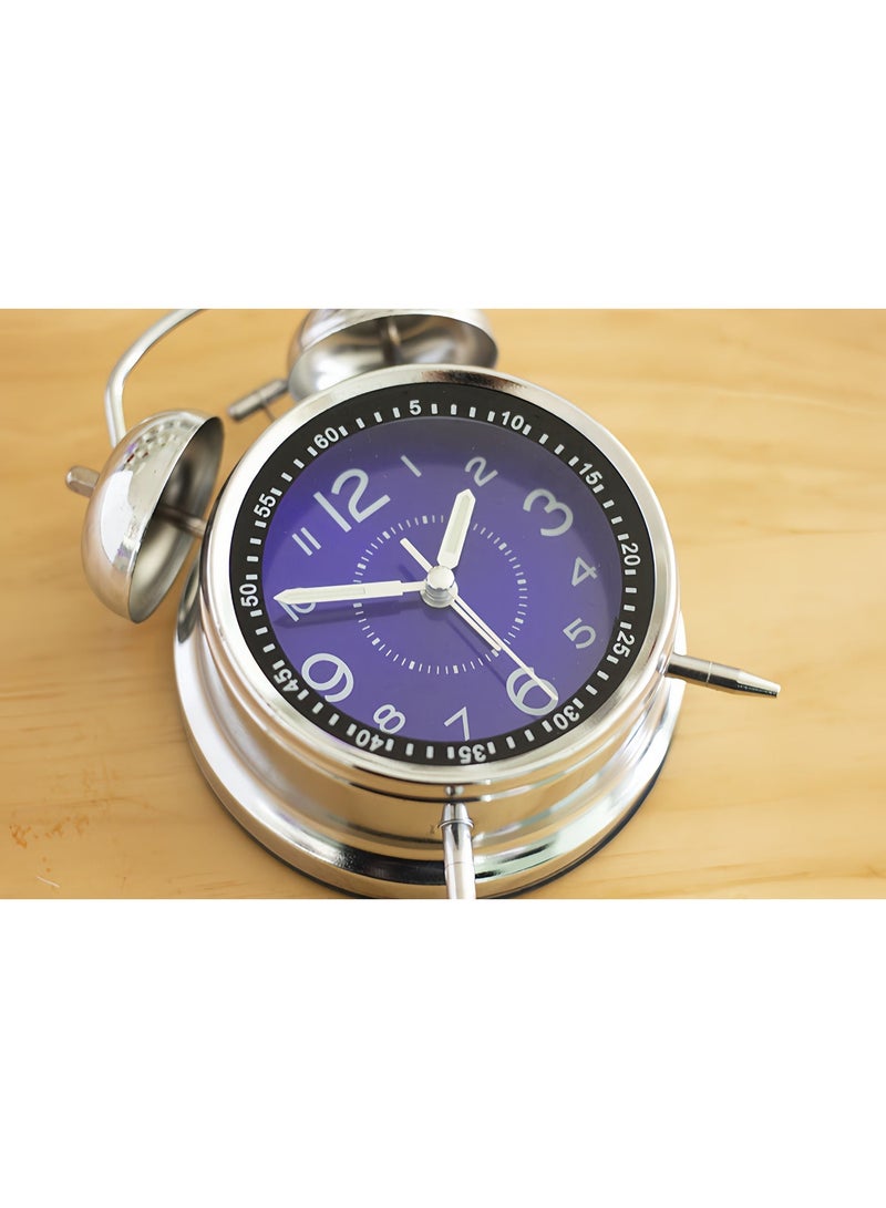 ساعة منبه معدنية عالية جدا تصدر صوتا عاليا للاستيقاظ، طاولة بجانب السرير، منبه ميكانيكي على الطراز الأوروبي - Image 5