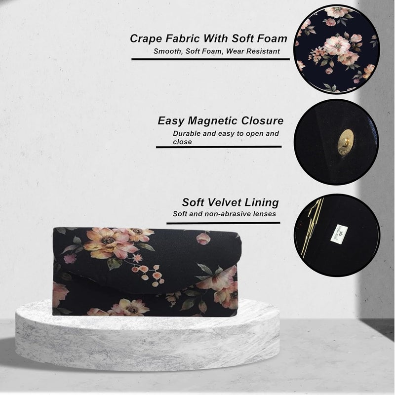 STYLE BITE Store HARD PROTECTIVE SUNGLASSES COVERS GIFT BAGE FOR WOMEN & MEN | SHADES POUCH FOR GIRLS | SPECTACLES EYE GLASSES SOFT CASE | GIFT ITEMS CORPORATE & GANESH CHATURTHI (Black) - Image 2