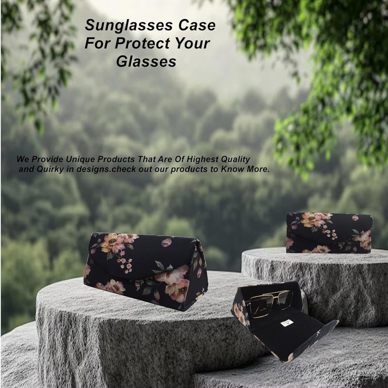 STYLE BITE Store HARD PROTECTIVE SUNGLASSES COVERS GIFT BAGE FOR WOMEN & MEN | SHADES POUCH FOR GIRLS | SPECTACLES EYE GLASSES SOFT CASE | GIFT ITEMS CORPORATE & GANESH CHATURTHI (Black) - Image 3