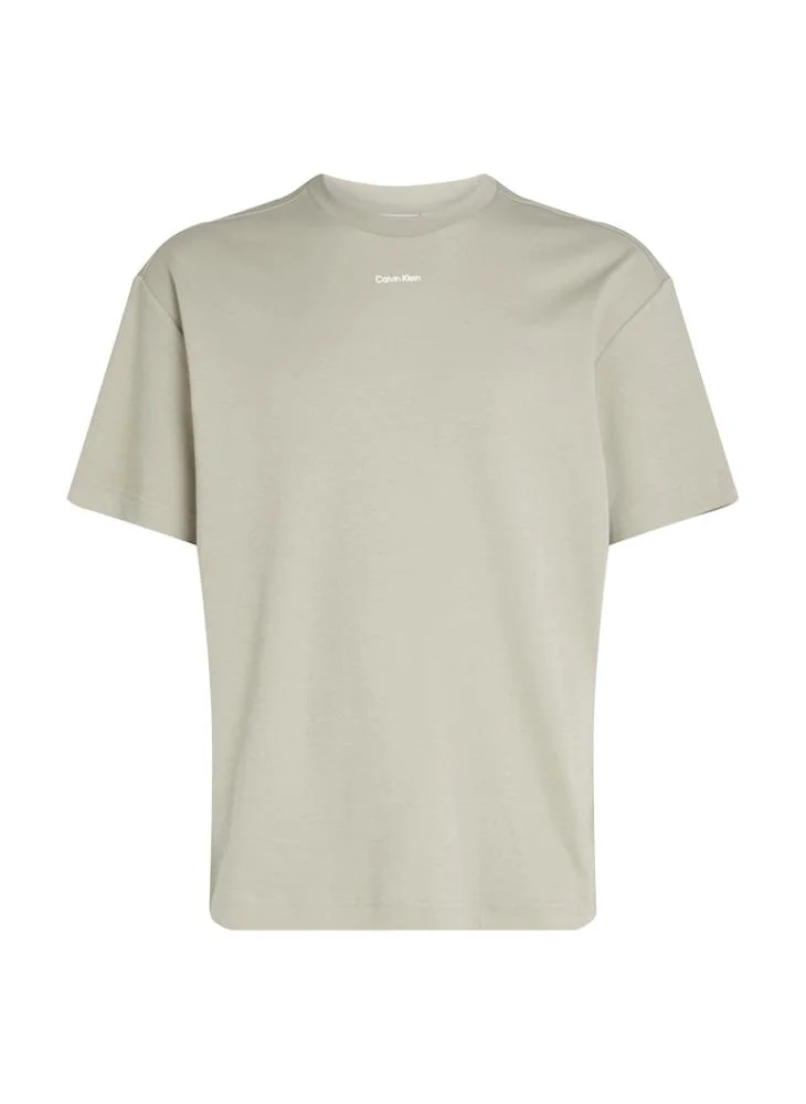 CALVIN KLEIN Logo Crew Neck Interlock T-Shirt