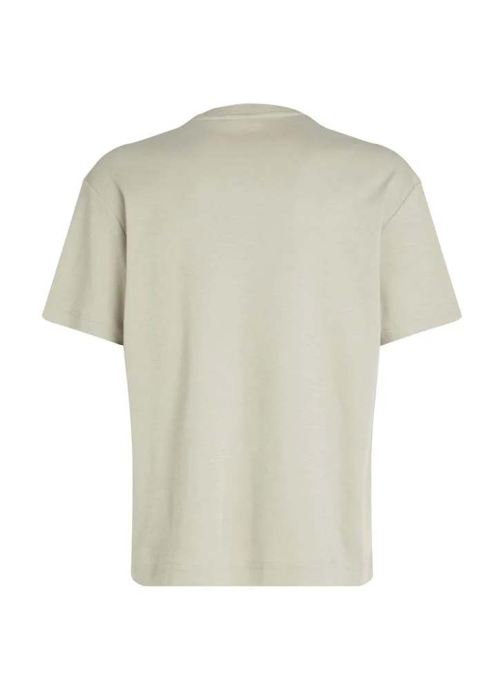 CALVIN KLEIN Logo Crew Neck Interlock T-Shirt