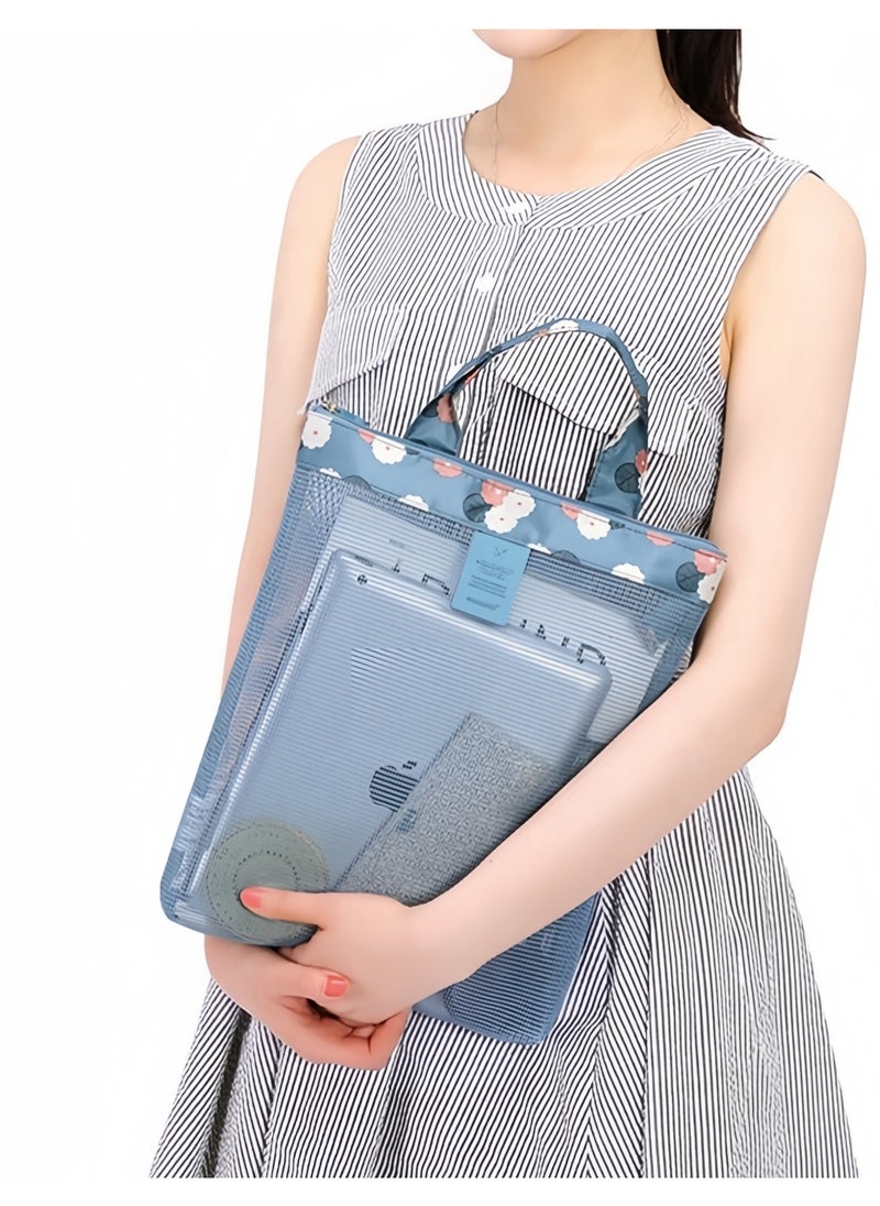 DRAVEN - GG - Beach Bag  Travel Toiletry Bag Make Up Bags Foldable Handy Pouch for Sport Beach Swimming Pool Family Picnic Shopping Transparent Portable Polyester Summer Useful Bag - Image 1