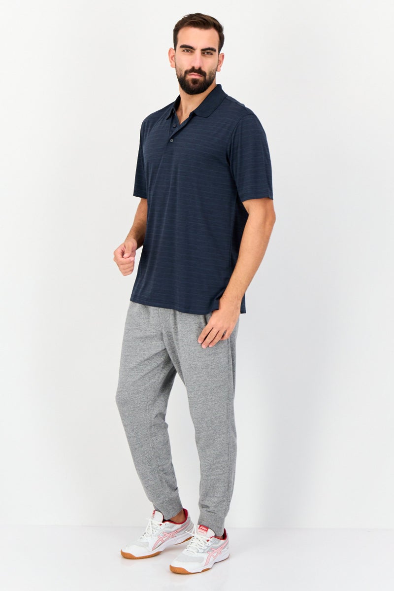 Greg Norman Men Sportswear Fit Micro Stripe Short Sleeve Training Polo Shirt, Multicolor  - Image 2