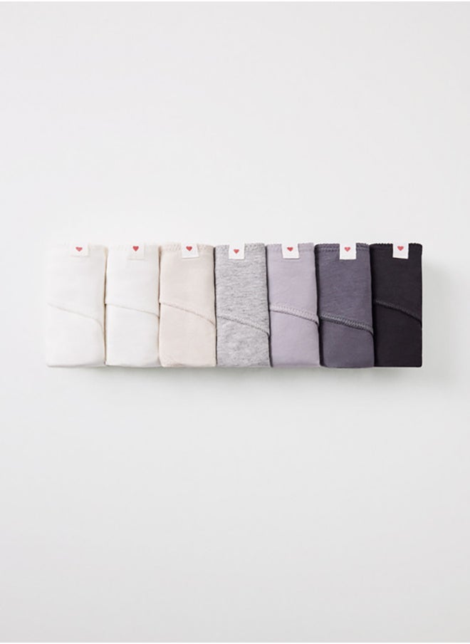 women'secret Pack Of 7 Classic Cotton Panties  - Image 2