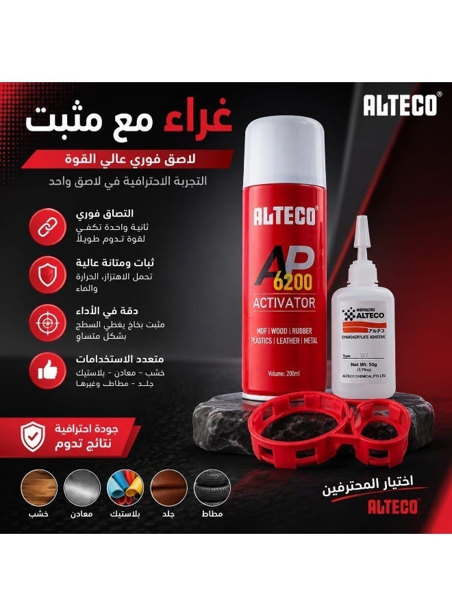 ألتيكو طقم لاصق سريع الاحترافي   ، وهو مصمم لتثبيت الأخشاب، المطاط، الجلد، والبلاستيك بسرعة فائقة. - Image 1