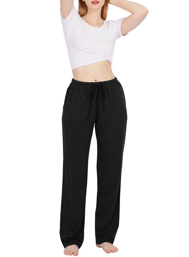BAMBOO COOL Women Pajama Pants Comfy Bamboo Viscose Lounge Sleep Bottoms, Casual Pj Pants with Pockets and Stretch Drawstring - Image 2