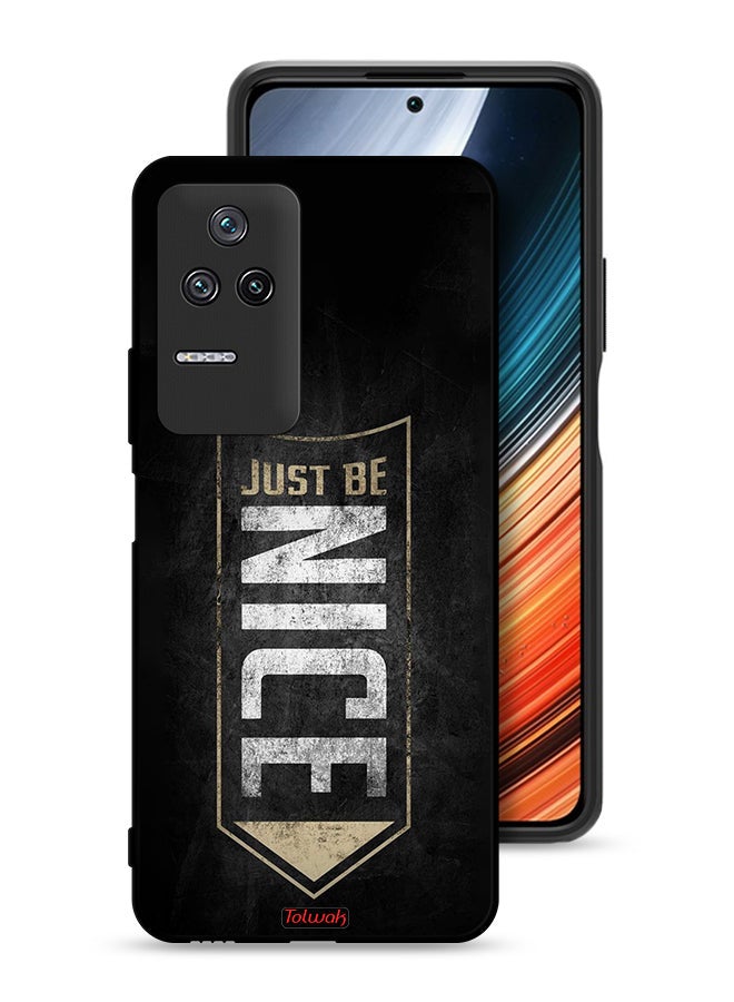 Tolwak Xiaomi Poco F4 Protective Case Cover Just Be Nice - Image 1