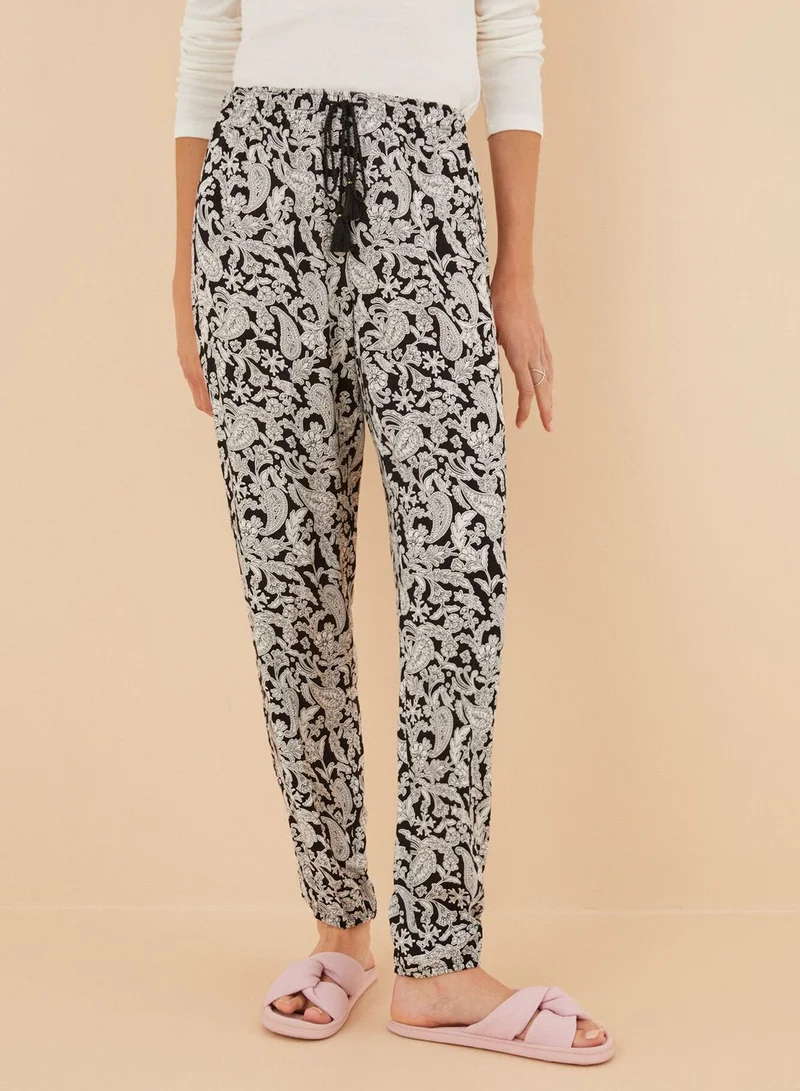 women'secret Printed High Waist Pants
