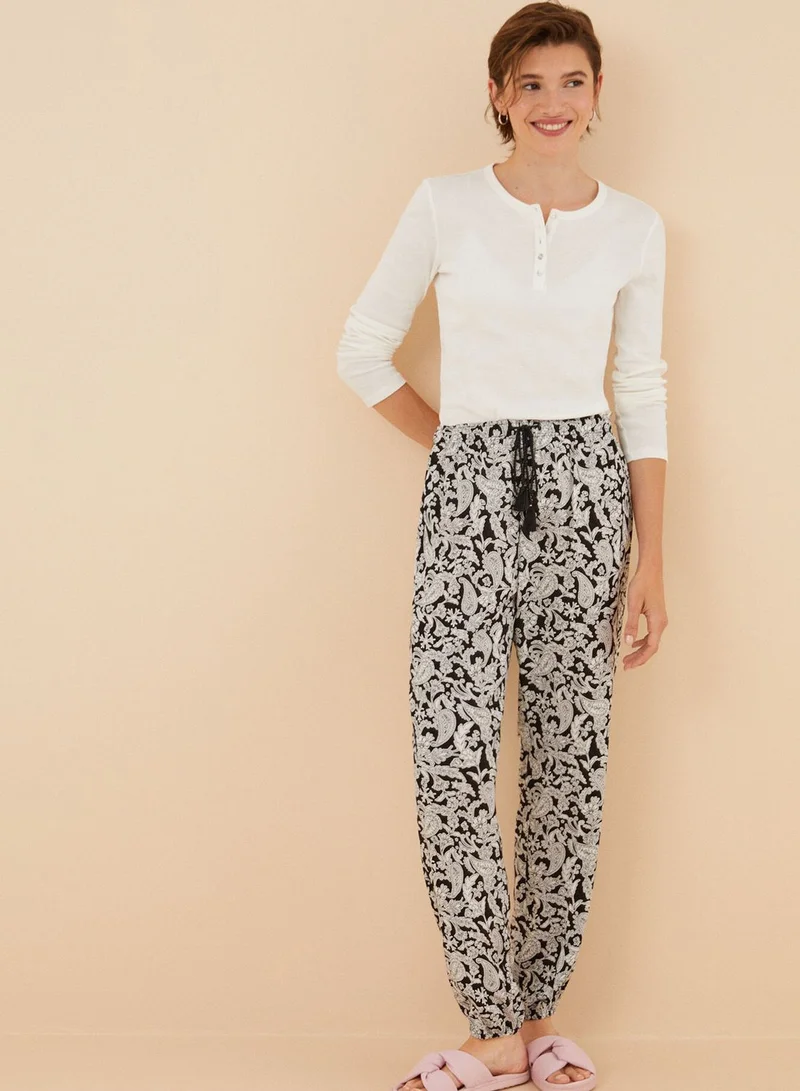 women'secret Printed High Waist Pants