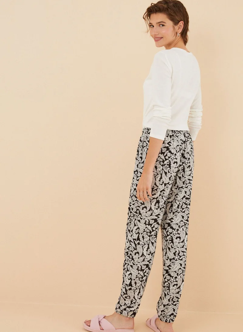 women'secret Printed High Waist Pants