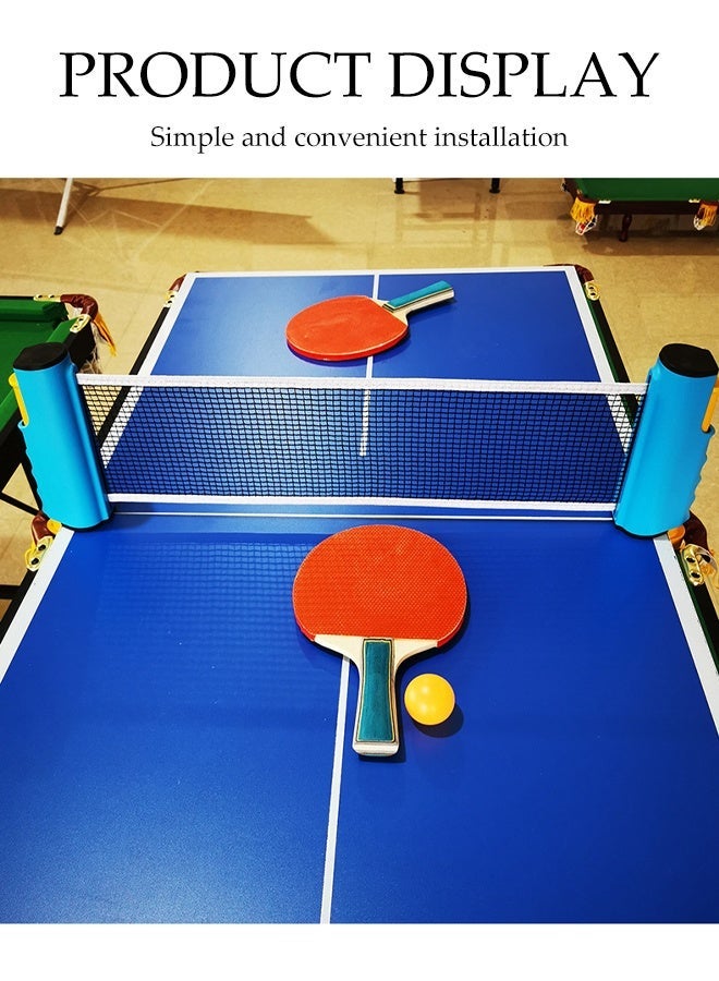 DUNISO Ping Pong Paddle Set,All in One Ping Pong Kit,Portable Table Tennis Set with Retractable Net,Rackets,Balls and Carry Bag,Suitable for Indoor and Outdoor Family Games,Gift for Boy and Girl - Image 5