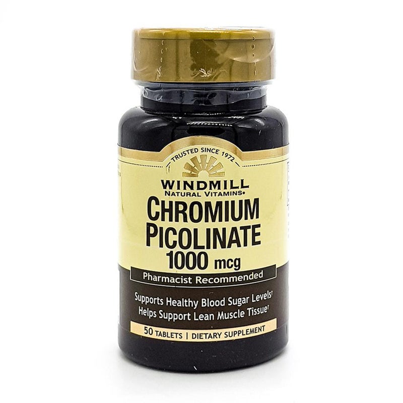 WINDMILL CHROMIUM PICOLINATE 1000MCG TAB 50'S