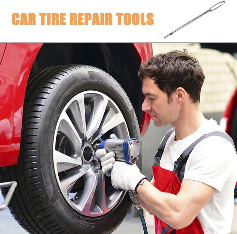 6pcs Tire Plugging Needles and Tire Repair Tools Kit with T-Handle for Car Motorcycle Bicycle and Puncture Plug Replacement - Image 2