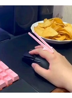 SYOSI Finger Chopsticks for Gamers, Lazy Auxiliary Chopsticks, Portable Snack Clamp Clips  - Image 3